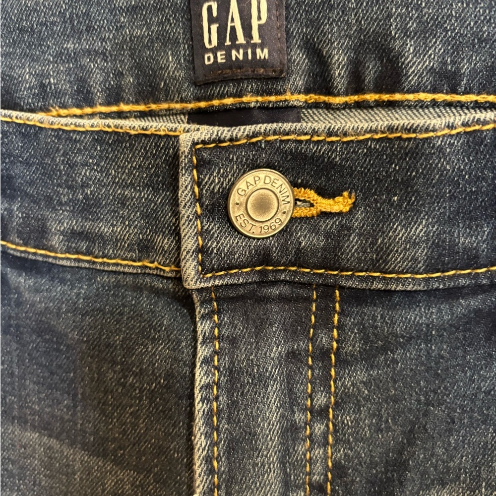 NWT GAP Boys Blue Denim Jeans Size 18 Elastic Band Relaxed